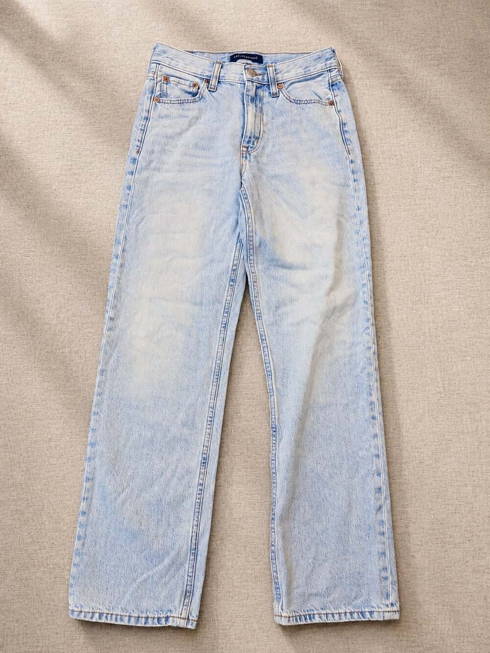 Aéropostale Women's High Rise Baggy Jeans Light Wash Size 00 Reg